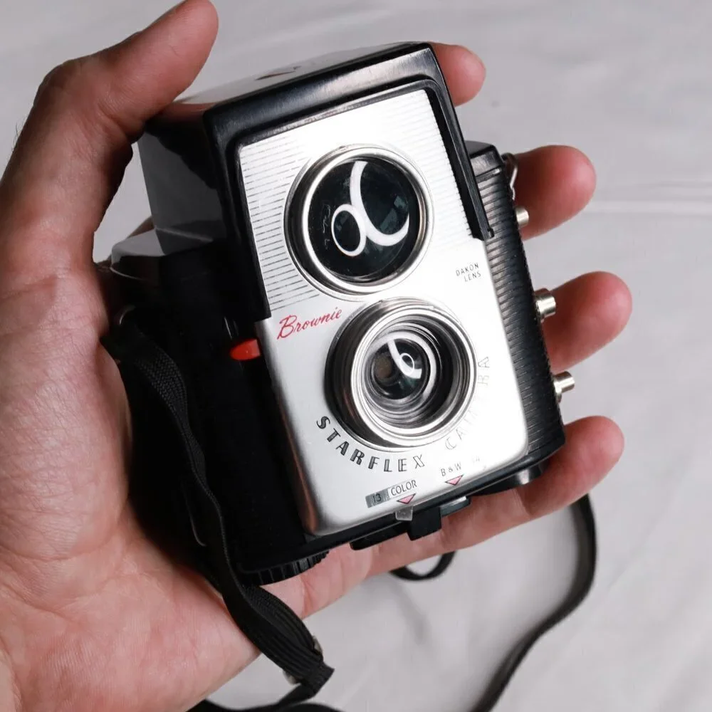 Kodak Brownie Starflex Full Kit: Original Box + Flash + Bulbs + User Manual